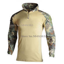 Camisa militar de manga larga para militares, uniforme de combate de camuflaje, Airsoft, equipo de caza 2024 - compra barato