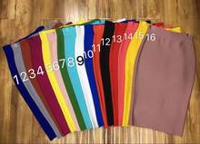 16 colors Ladies HL Bandage Skirts 60CM Knee Length Bodycon Skirts TOP QUALITY Hot Sale 2024 - buy cheap