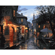 DIY PBN Arcylic Painting Venice City Pictures By Numbers On Canvas Framed Wall Pictures Art For Living Room Home Decoration 2024 - buy cheap