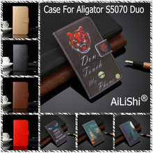AiLiShi PU Leather Case For aligator S5070 Duo Luxury Flip Protective Cover Wallet With Card Slots S5070 aligator Case In Stock 2024 - buy cheap