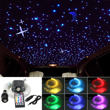 Car use fiber optic star ceiling  lighting kit 430pcs*(0.75mm+1mm+1.5mm)*3M Optical Fiber with16W RGBW Music Active Light Engine 2024 - buy cheap