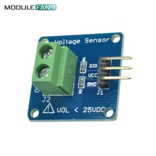 Módulo de sensor de detecção de tensão dc detector de tensão resistor divisor placa para arduino dg dc 25v diy 2024 - compre barato