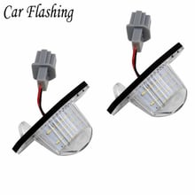 Car flashing 2pcs LED License Plate Light OEM Replacement Kit for Honda CRV Fit Jazz Crosstour Odyssey OEM part No. 34101S60013 2024 - buy cheap