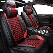 Kokololee-capas de assento de carro para jeep grand cherokee wrangler patriot, com bússola, acessórios automotivos, protetor de assentos 2024 - compre barato