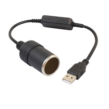 Elistooop 5V 2A USB To 12V 8W Cigarette Lighter Socket USB Male to Female Cigarette Lighter Adapter Converter 2024 - buy cheap