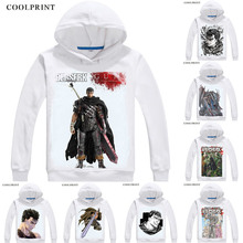 BERSERK-Sudadera con capucha de Kentaro Miura para hombre, ropa de calle personalizada, disfraz con capucha, color negro, Swordsman, Anime 2024 - compra barato