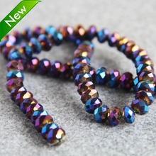 New For Necklace 6*8mm Faceted Light Purple AB+ Colorful Glass Crystal Beads Loose 72pcs Hand Made Women Jewelry Making Design 2024 - buy cheap