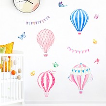 colorful balloons butterfly wall decals kids rooms nursery home decor cartoon wall stickers pvc mural art diy wallpaper 2024 - buy cheap