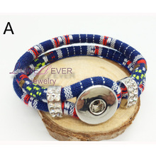 Luwellever joias intercambiáveis estilo francês, pulseira retrô e da moda, 18mm, pulseira com botão de pressão, joias para mulheres, presentes 2024 - compre barato
