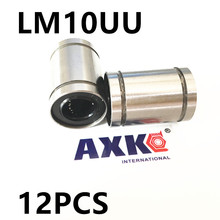 Piezas de rodamiento lineal LM10UU LM10 de 10mm, piezas de casquillo lineal cnc para impresora 3D, varilla lineal de 10mm, 12 Uds. 2024 - compra barato