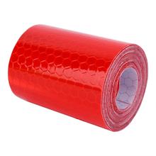 For 300cm  Fluorescence Pure Safety Red Reflective Car Wall Sticker Warning Tape Roll Workplace Safety Supplies Warning Tapes 2024 - buy cheap
