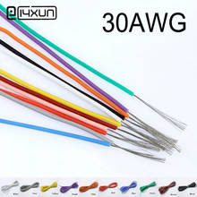 10metre 30AWG Soft Silicone Cable 0.055mm2 Ultra Flexiable Test Line Wire Red Black Blue White Yellow Green Brown Grey 2024 - buy cheap