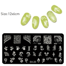 Штамповка ногтей 6 см * 12 см, фотографические пластины, инструменты для печати ногтей 2024 - купить недорого