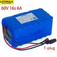 Bateria de íon de lítio 60v, 16s2p, 6ah, 18650, 67.2v, 6000mah, ebike, bicicleta elétrica, scooter, com descarga de 20a, bms, 1000 watts 2024 - compre barato