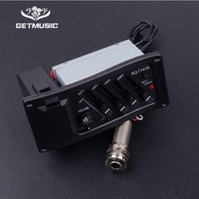 10 Pcs 4 Band Acoustic Guitar EQ Preamp Equalizer EQ 7545R Pickup Amplifier 6.5MM Output Pickup Guitar Accessory Wholesale 2024 - buy cheap