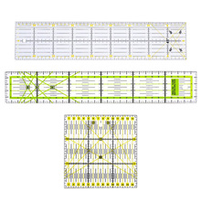 3 Pieces Clear Acrylic Quilting Sewing Patchwork Ruler Cutting Measuring Tools 2024 - buy cheap