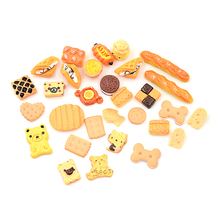 Muñecas en miniatura de comida para bebés, lote de 30 unidades, accesorios para pasteles, galletas y dónuts 2024 - compra barato