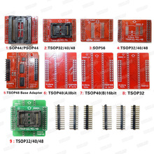 9 Uds Original adaptadores TSOP32/40/48 SOP44 SOP56 TSOP48 NAND adaptador para TL866ii más TL866CS TL866A adaptador de programador, 2024 - compra barato