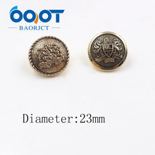 OOOT BAORJCT A-19512-555,10pcs/Lot 23mm,High quality gold Metal Button,Art buttons clothing accessories DIY materials 2024 - buy cheap