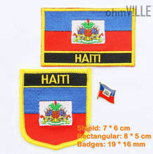 2016 New Sale Iron-on Parches Ropa Fallout Haiti Flag Patch Iron On Patches - 100% Quality Guarantee Embroidered + Free Shipping 2024 - buy cheap