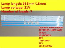 20pcs Genuine LED TV Backlight Strip New Lamp For GJ-2K16 D2P5-315 D407-V1.2(17mm) Repair Replacement Part 7 LEDs 61.4cm 2024 - buy cheap
