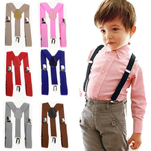 Lovely Kids Retro Suspenders Boy Girl Elastic Adjustable Suspenders Clip-On Trousers Braces Baby Wedding Ties Accessories 2024 - buy cheap