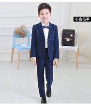 2020 England Style Children weed Suit Boys party Suits Flower Girl Dresses Blazer Boys Formal Suit Boys Suits For Weddings 4pcs 2024 - buy cheap