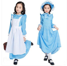Милое готическое платье в стиле Лолиты для взрослых детей, Алиса в стране чудес, косплей аниме, костюмы принцессы на Хэллоуин для девочек 2024 - купить недорого