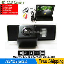 FUWAYDA-cámara LED de Vista trasera de coche, Monitor TFT LCD plegable, HD, CCD, para Mercedes Benz Vito/Mercedes Benz Viano, 4,3 pulgadas 2024 - compra barato