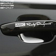 4pcs/set Car-styling WRC Logo Door Handle Reflective Stickers for Suzuki SX4 SWIFT Alto Liane Grand Vitara Jimny S-Cross 2024 - buy cheap