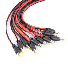 10PCS 5.5x2.1mm Pigtail Male  Cable Plug For CCTV Camera LED Lights 12V DC Power Dc Power Cord 2024 - buy cheap