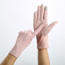 Autumn Ladies Pink Gloves Summer Women Sunscreen Anti Uv mitten Stretch Slip Resistant Touchscreen Driving Glove Breathable 2024 - buy cheap