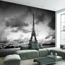 Papel de parede com efeito branco e preto, mural de papel de parede vintage em 3d, decoração para quarto, sala de estar, sofá, tv 2024 - compre barato