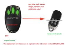 Controle remoto merlin + 2.0 e945, e950, e943, mrc950evo, mr650evo, mr850evo, mt3850evo, substituição de controle remoto 2024 - compre barato