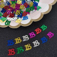 15g Number 18 Confetti Sequins 18th Birthday Party Balloon Legal Party Company Open Anniversary Promotion Events Giveaway Supply 2024 - buy cheap