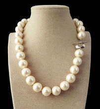 Nuevo 14mm genuino blanco Mar del Sur Shell perlas redondas collar 18'' 2024 - compra barato