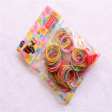 Hot Sale 100pcs/lot Elastic Hair Bands Ponytail Holder Rubber Bands Hair Accessories for Girls Women Hair Gum Headwear 2024 - buy cheap