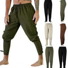 Men Medieval Trousers Cosplay Costume Pirate Viking Renaissance Leg Bandage Loose Pant Halloween Costumes for Man's Adult Pants 2024 - buy cheap