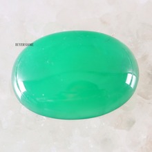 Colar oval de pedra natural com contas de onix verde, 2 tamanhos 22x30mm, para fazer joias, faça você mesmo e pulseira k520 2024 - compre barato