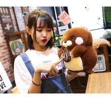 large 30cm cartoon brown marmot plush toy soft doll pillow toy Christmas gift b1964 2024 - buy cheap