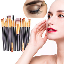 15PCS New Fashion Makeup Brushes Kits Eye Shadow Foundation Powder Eyebrow Eyelash Lip Brush Cosmetic Make Up Eye Brush Tool Set 2024 - buy cheap