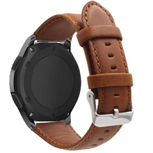 Correa de cuero de huawei gt 2 para Samsung Gear deporte S2 S3 clásico frontera galaxy watch 42mm 46mm banda 20 22MM huami amazfit Bip 2024 - compra barato