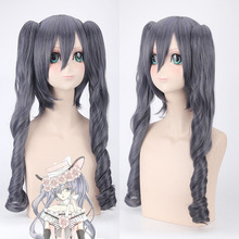 2021 Anime Black Butler Ciel Phantomhive cosplay Wig Grey Synthetic Hair Kuroshitsuji Cosplay Wigs With Ponytails 2024 - buy cheap