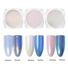 2g/box Nail Mirror Effect Rainbow Glitter Chrome Pigment Shell Powder Nail Art Accessories Fairy Dust Glitter 2024 - buy cheap