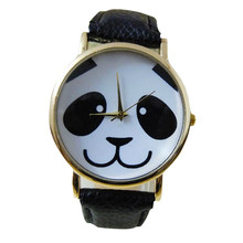 Ladies Faux Leather Band Watch Fashion Panda Quartz Wrist Women Watch relogio feminino horloges Analog Clocks moda mujer New B40 2024 - buy cheap