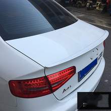 Car Styling ABS Plastic Unpainted Tail Wing Primer Color Rear Spoiler For Audi A4 B8 B9 2009 2010 2011 2012 2013 2014 2015 2016 2024 - buy cheap