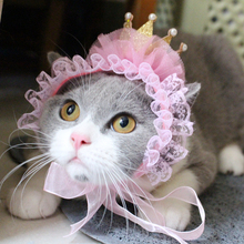 Sombrero de gato MPK, accesorios para el pelo para mascotas, sombreros de gato, sombrero de cumpleaños de Mascota, corona de cumpleaños de gato 2024 - compra barato