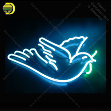 Peace dove Neon Sign Neon Bulbs sign custom design Iconic Beer Bar Pub Bird light Lamps Sign display advertise enseigne lumine 2024 - buy cheap