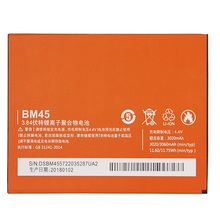 Original antirr BM45 Mobile Phone Battery For Xiaomi Redmi Note 2 Hongmi Note2 Replacement Batteries Real Capacity 3020mAh 2024 - buy cheap