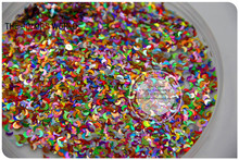 ML3-77 Mix Sparking laser holographic Colors Moon Shapes Glitter Spangles  for nail art  and  Other DIY decoration 1Pack =50g 2024 - buy cheap